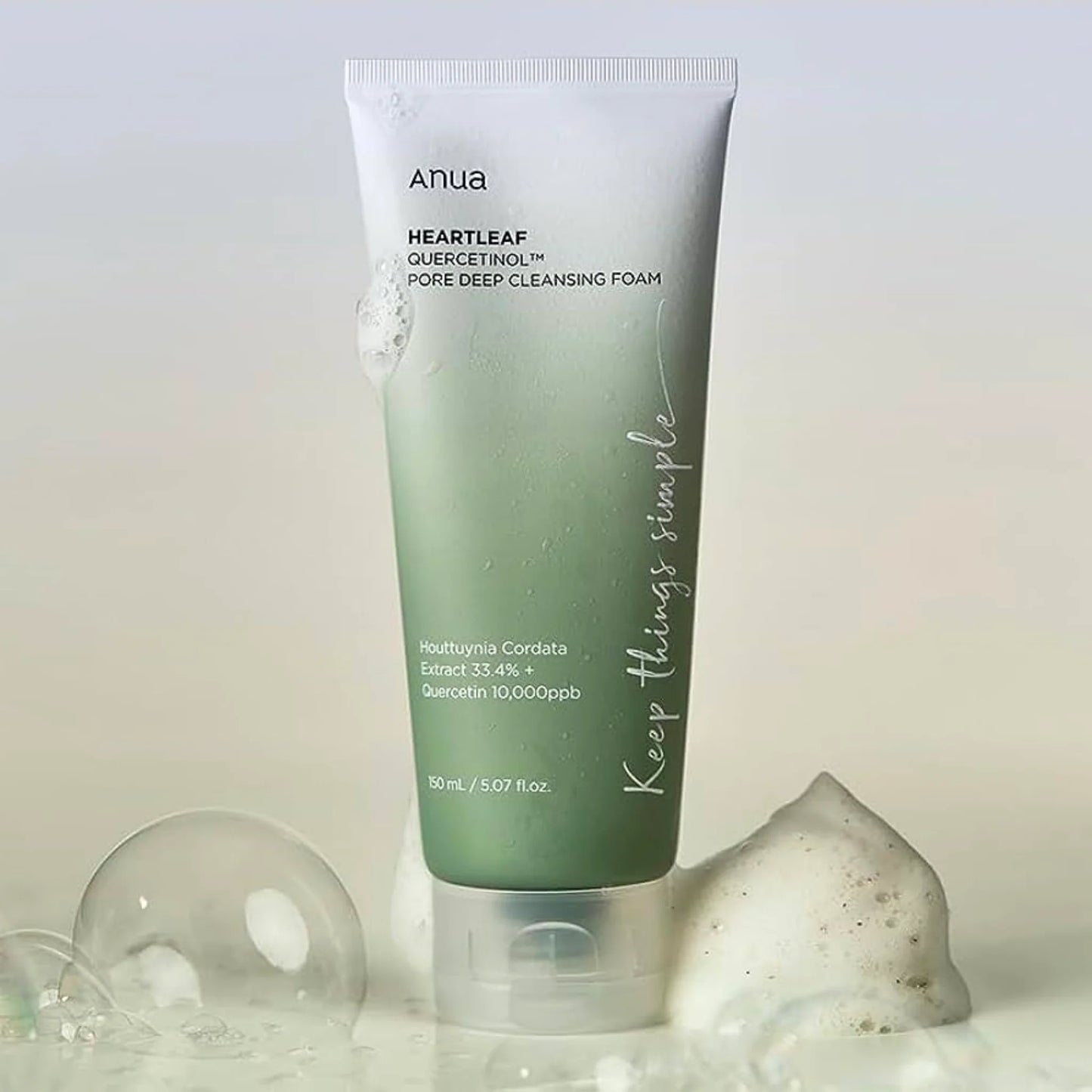 ANUA - Heartleaf Quercetinol Pore Deep Cleansing Foam 2024 Version - 150mL